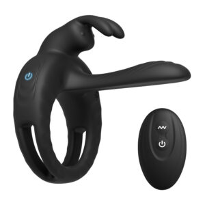 Vizari | VSekreets Remote Control Vibrating Rabbit Cock Ring With Girth Enhancer