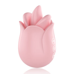 Vallie | VSekreets Rose Vibrator With Moving Lips & Vibrating Tongue