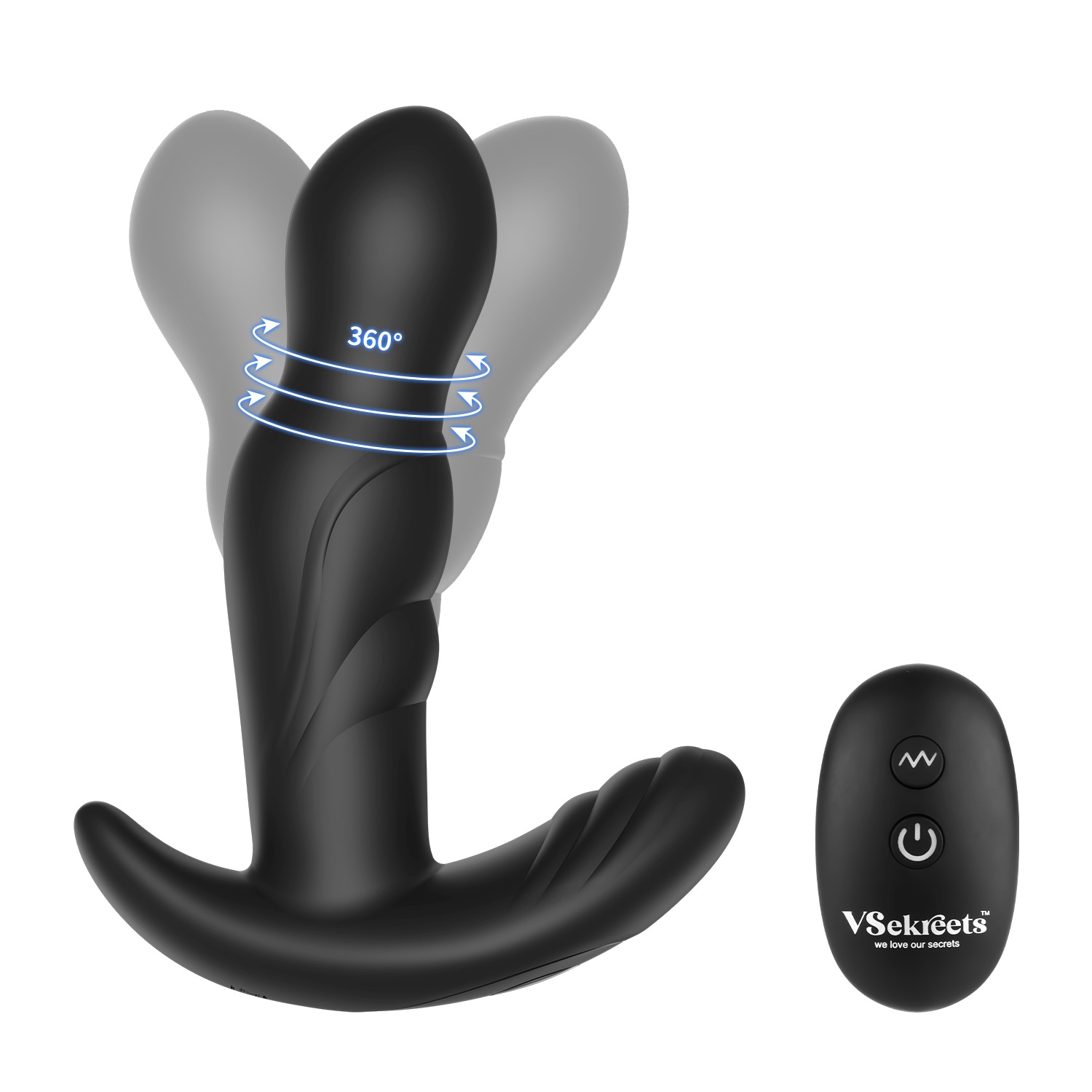 Vysor | VSekreets Rotating & Vibrating Prostate Massager With Remote