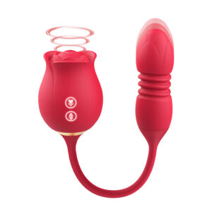 Valina | VSekreets Thrusting And Tapping Rose Vibrator