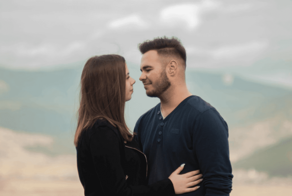 A couple discusses intimate subjects