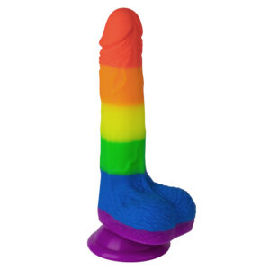 VSekreets | 7 Inch Mens Small Colorful Pride Dildo
