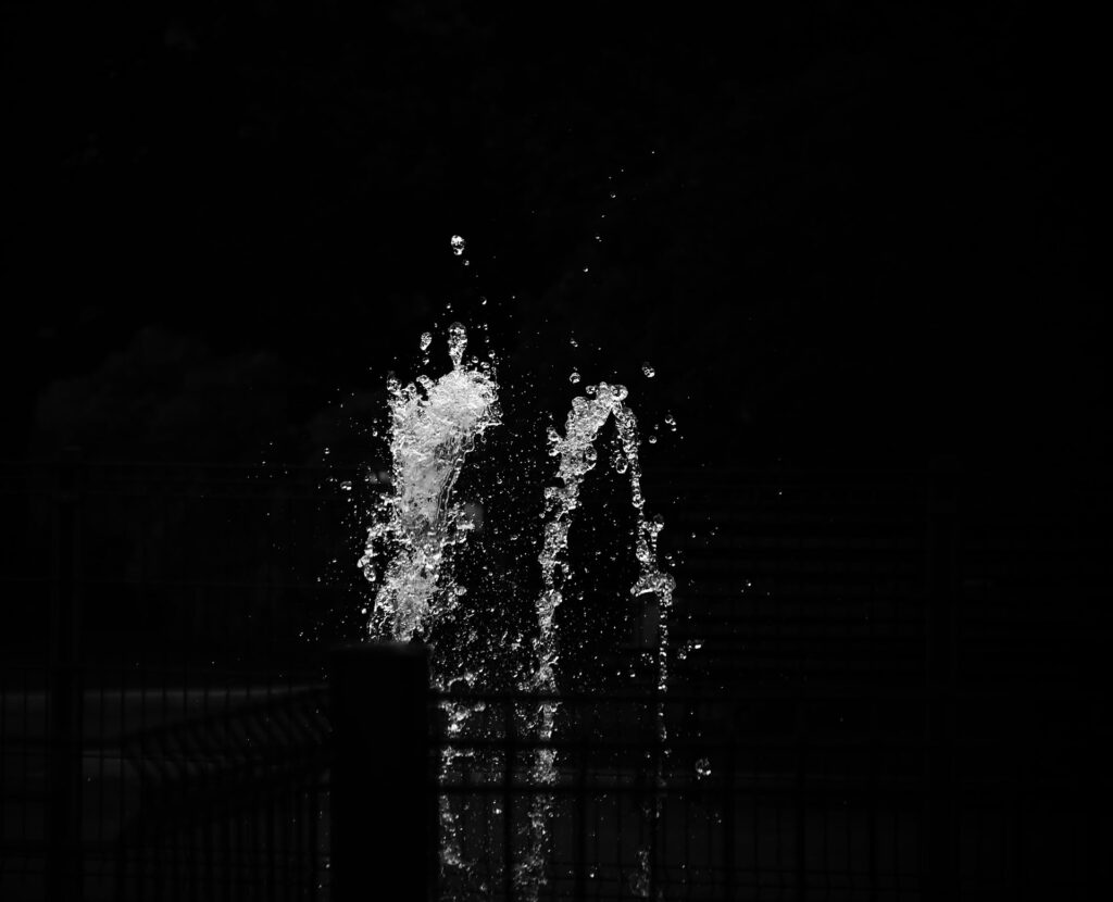 Squirting water