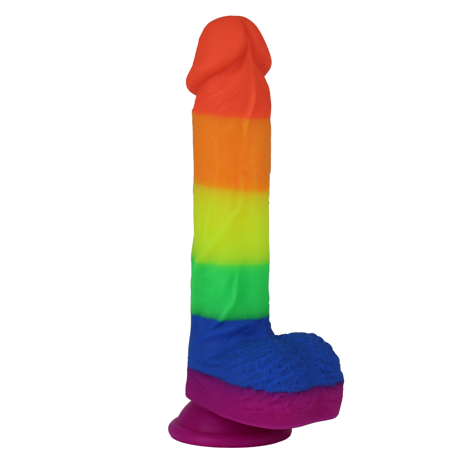 VSekreets | 8 Inch Colorful Male Rainbow Dildo
