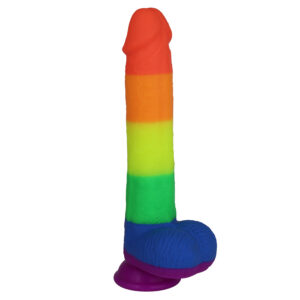 VSekreets | 10 Inch Colorful Mens Big Rainbow Dildo