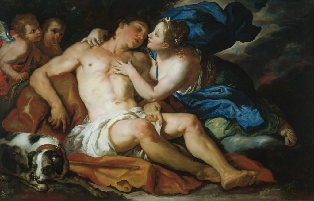 Diana and Endymion Painting by Rottmayr
