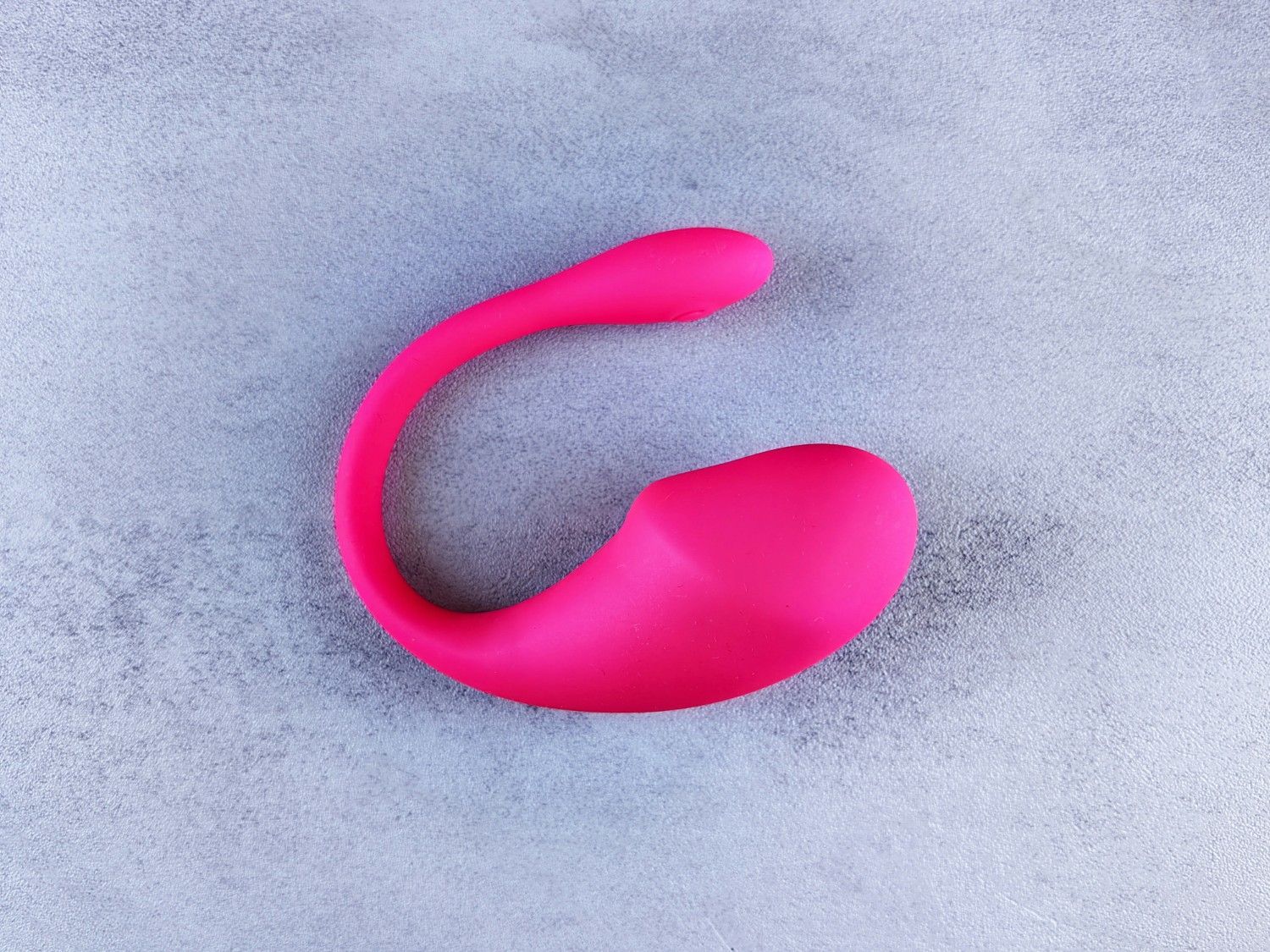 Pink egg-shaped pelvic toy
